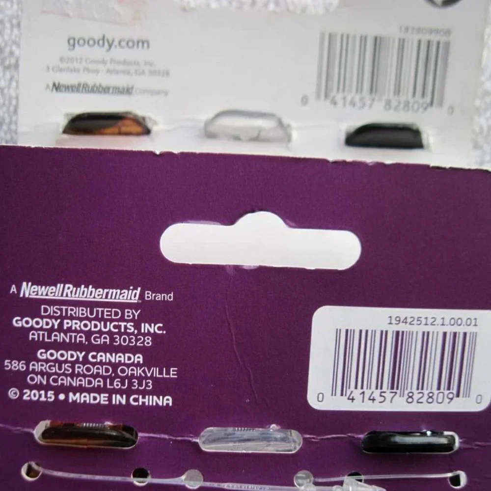 12 Goody Classics Darla Small Claw Clips Hair Jaw Plastic Black Tort Brown Clear